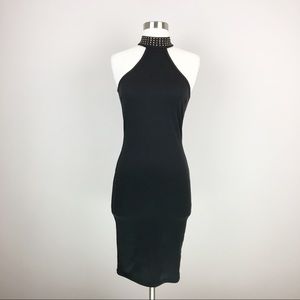 NWT Windsor Studded Choker Bodycon Dress Size S